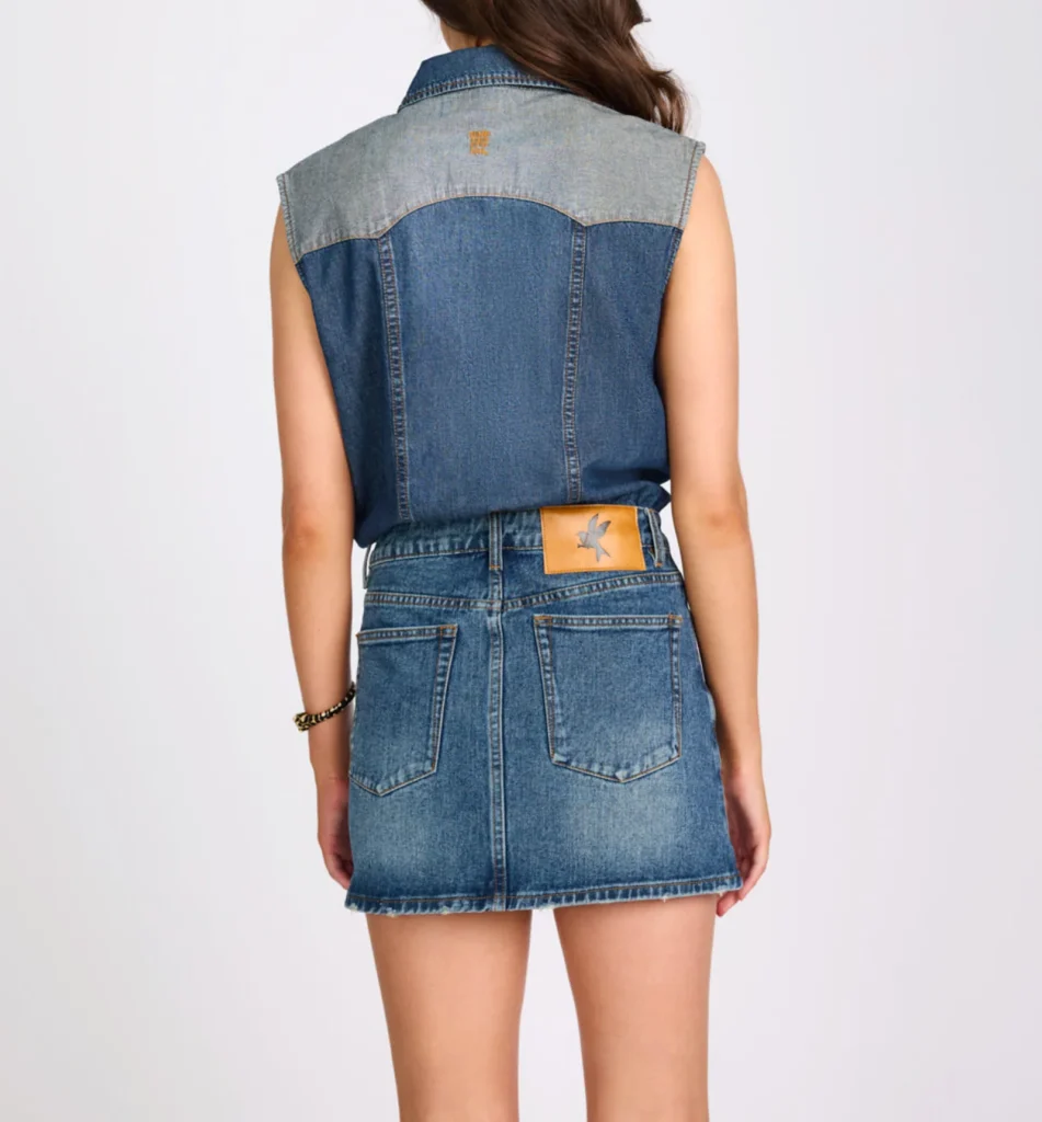Sloane Mini Denim Dress - hover
