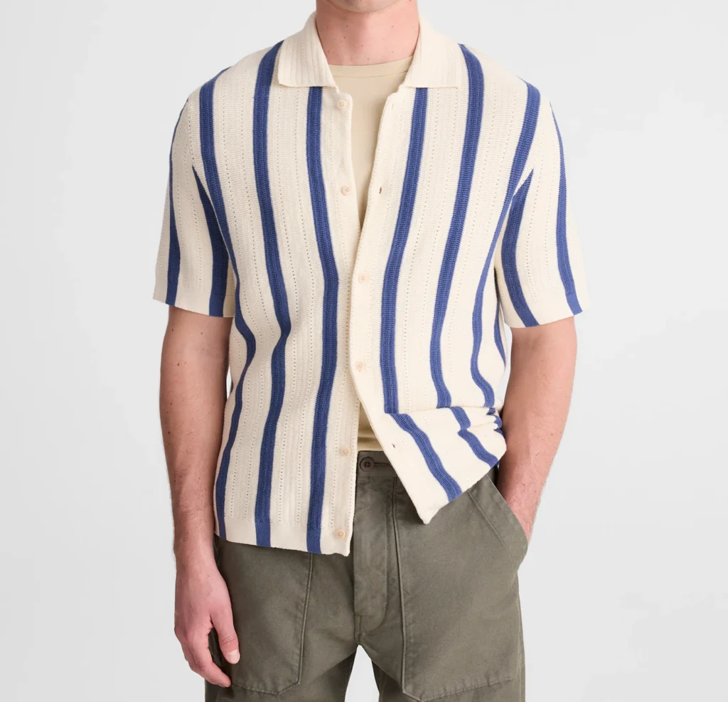 Button-Up Sweater Polo in Everyday Cotton