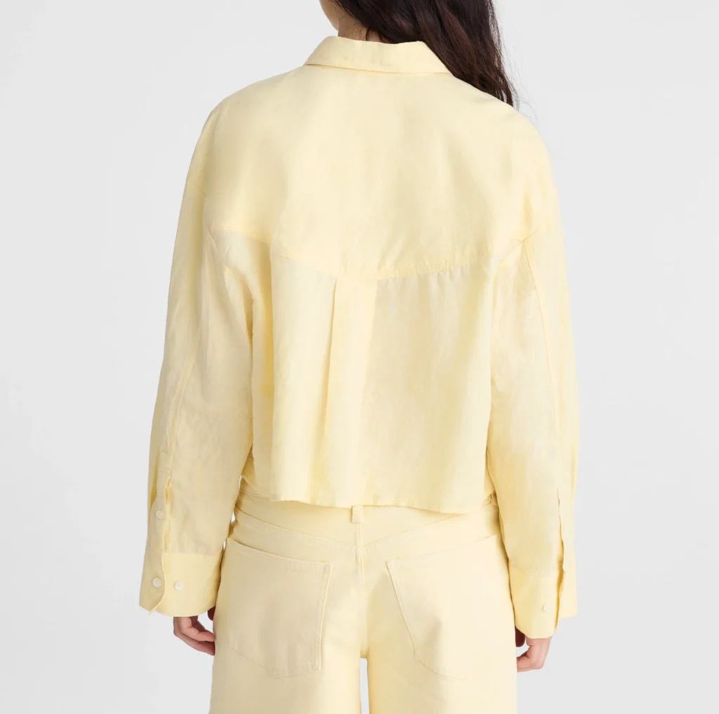 Straight-Hem Shirt in Linen - hover