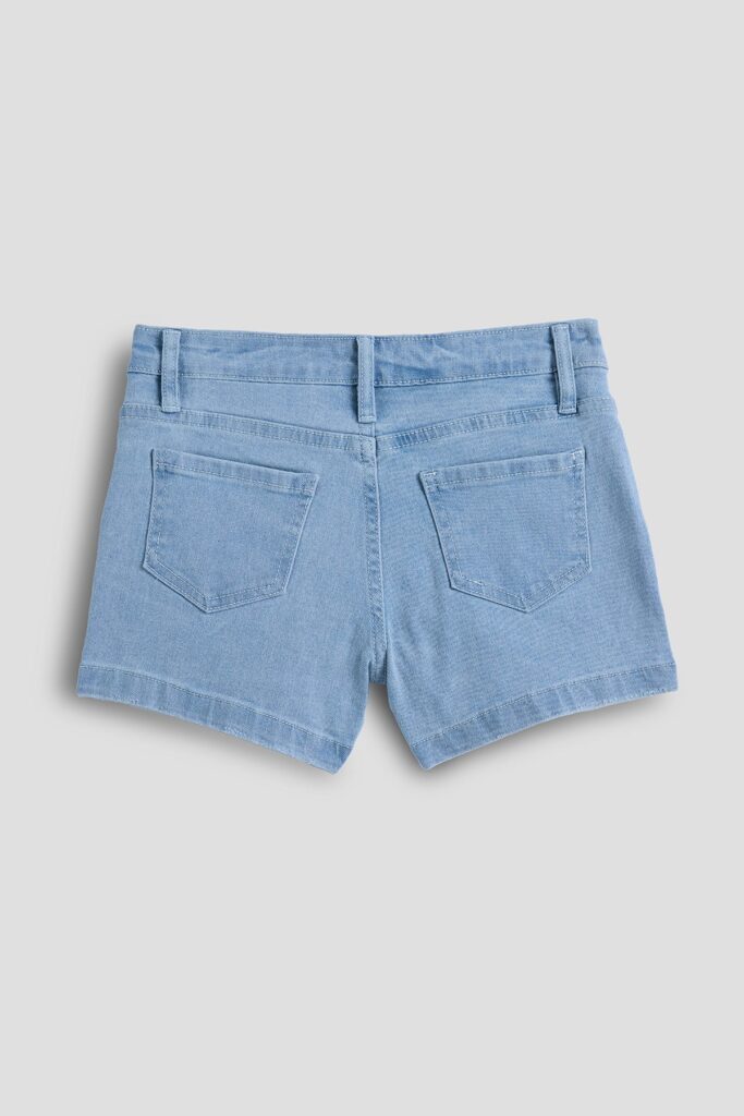 Girls Assymetrical Denim Skort - hover